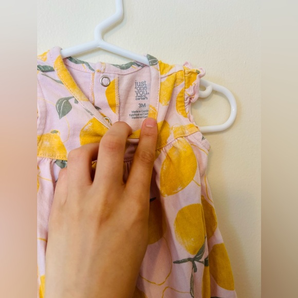 Just one you Carters Lemon Romper - Picture 3 of 3